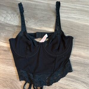 Cacique Black Lace Corset